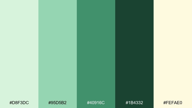 seafoam oracle tarot card color palette with hex codes