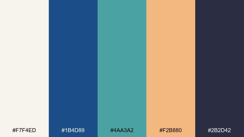 seaside stripe grandmillennial color palette with hex codes