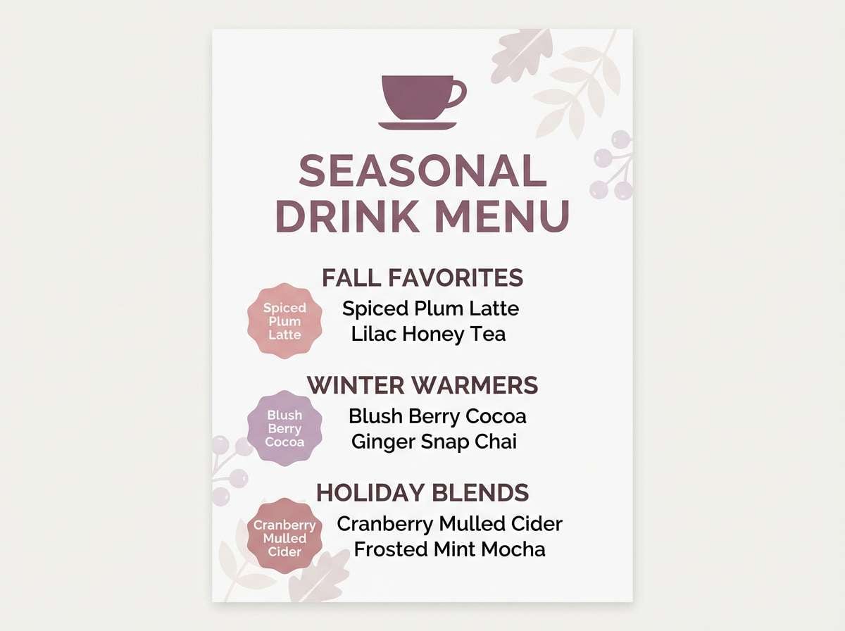 seasonal drink flyer design