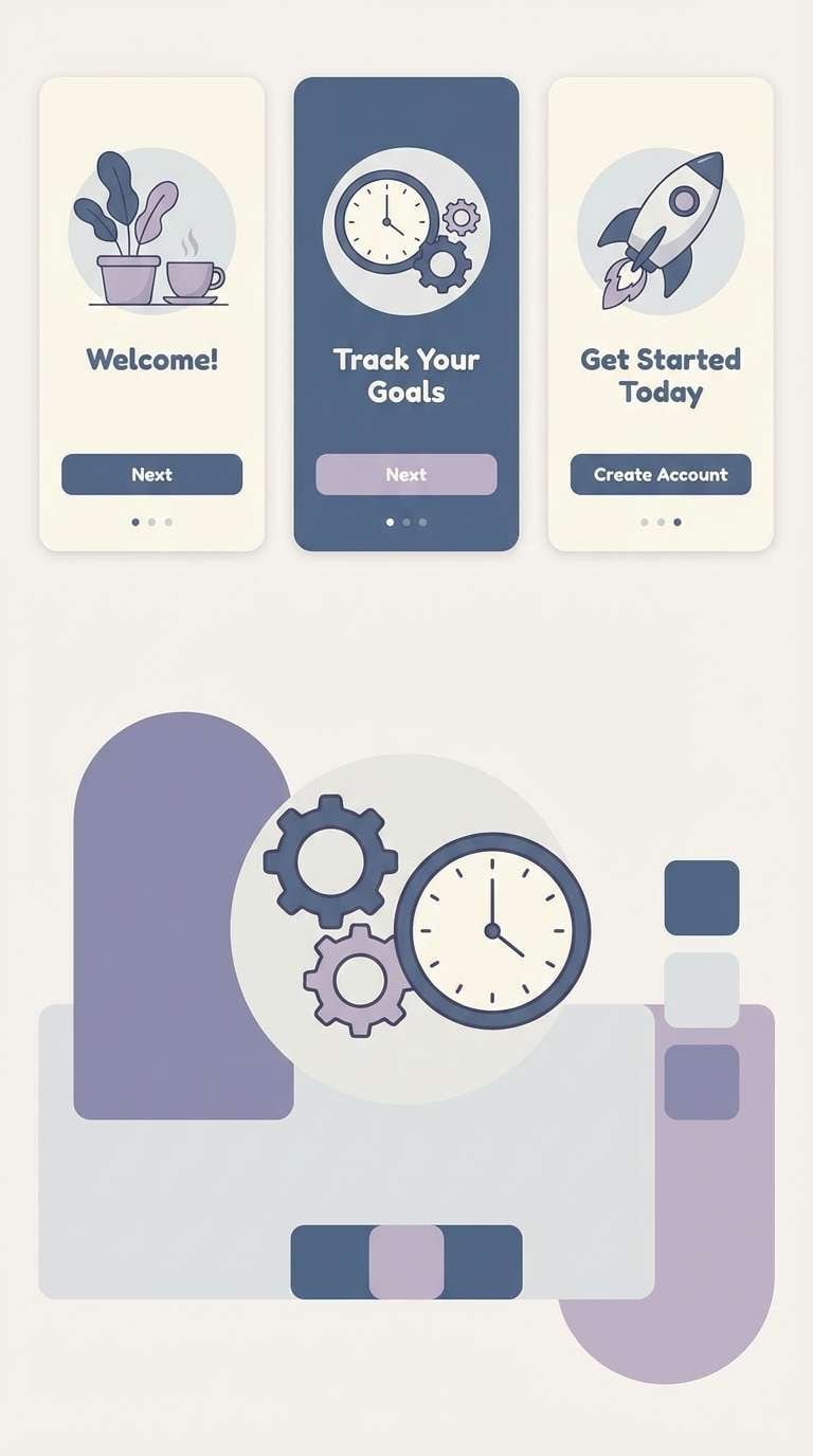 health app onboarding ui