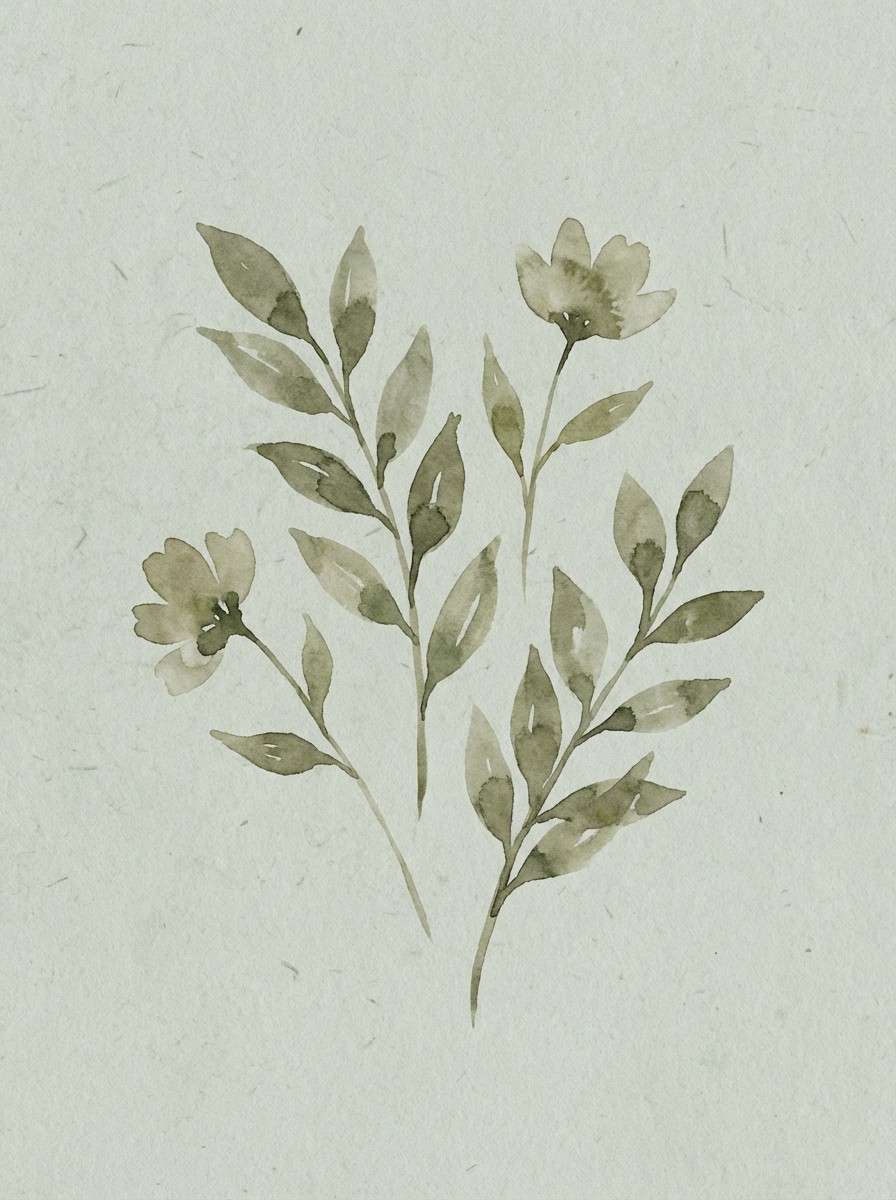 watercolor botanical print