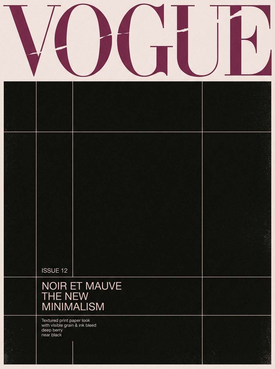 fashion editorial cover layout