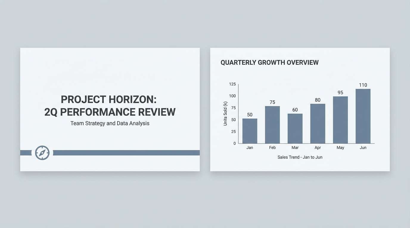 minimal slide deck design