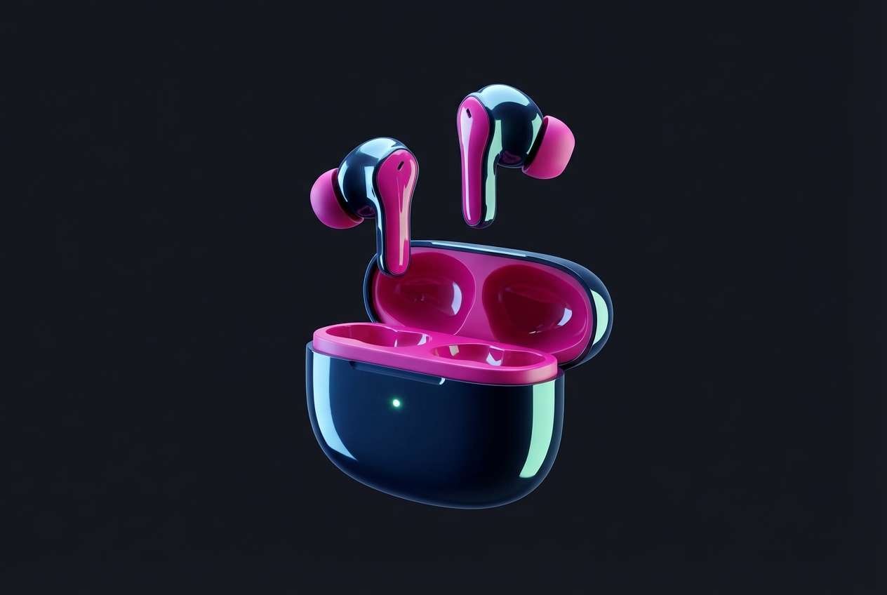 earbuds product teaser shot