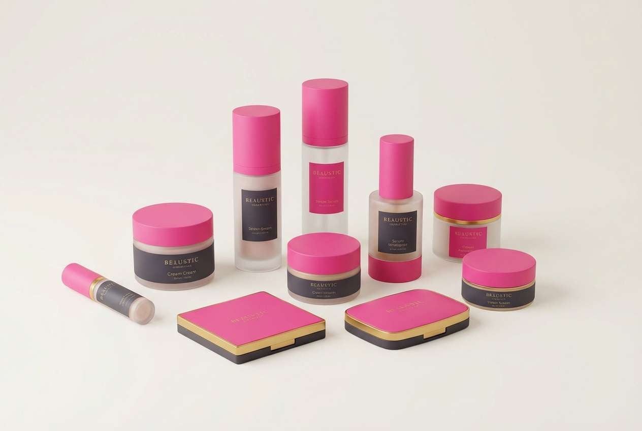 cosmetic packaging studio shot