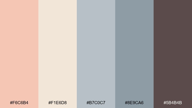 side street pastels urban color palette with hex codes