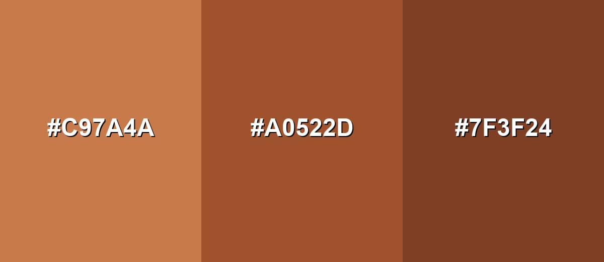 analogous color for sienna-color