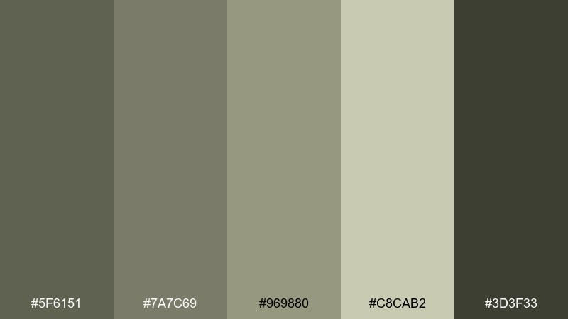 siltstone studio drab color palette with hex codes