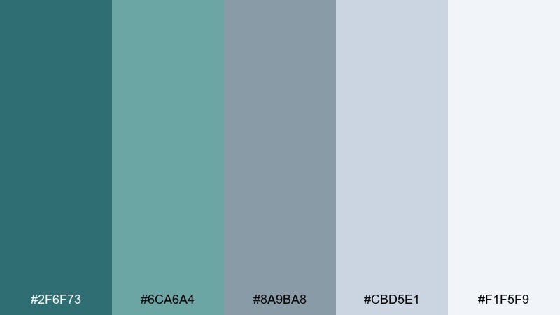 silver kelp color palette with hex codes