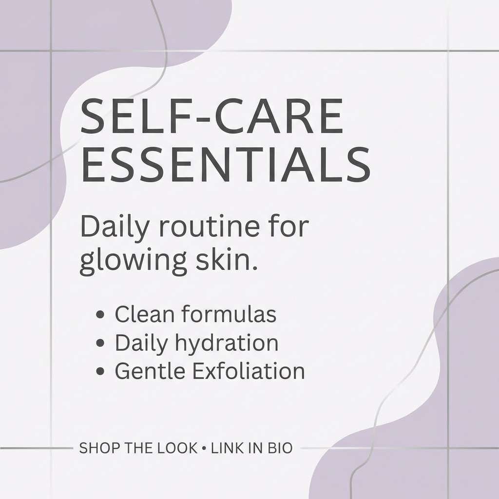 lilac skincare post template