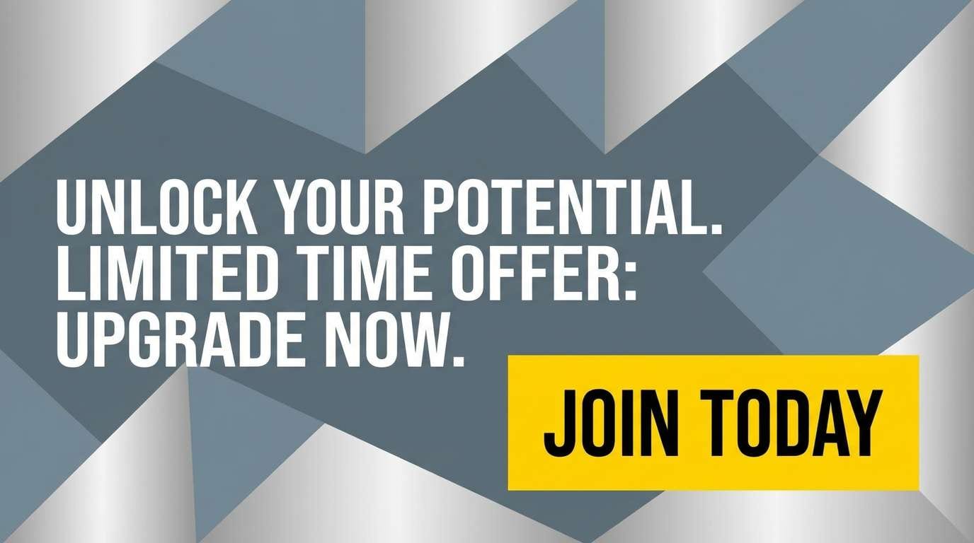 silver yellow promo banner