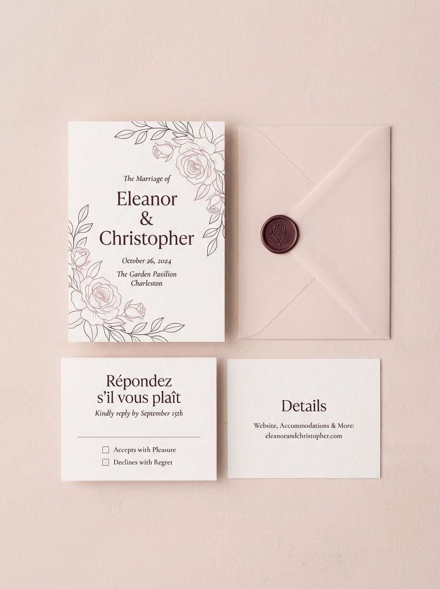 wedding invite suite