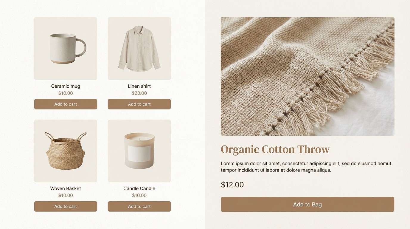 ecommerce ui page