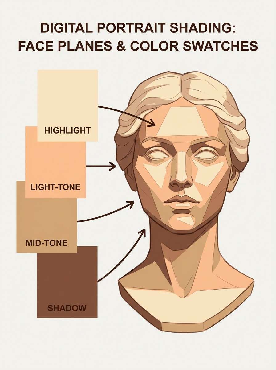 portrait shading chart