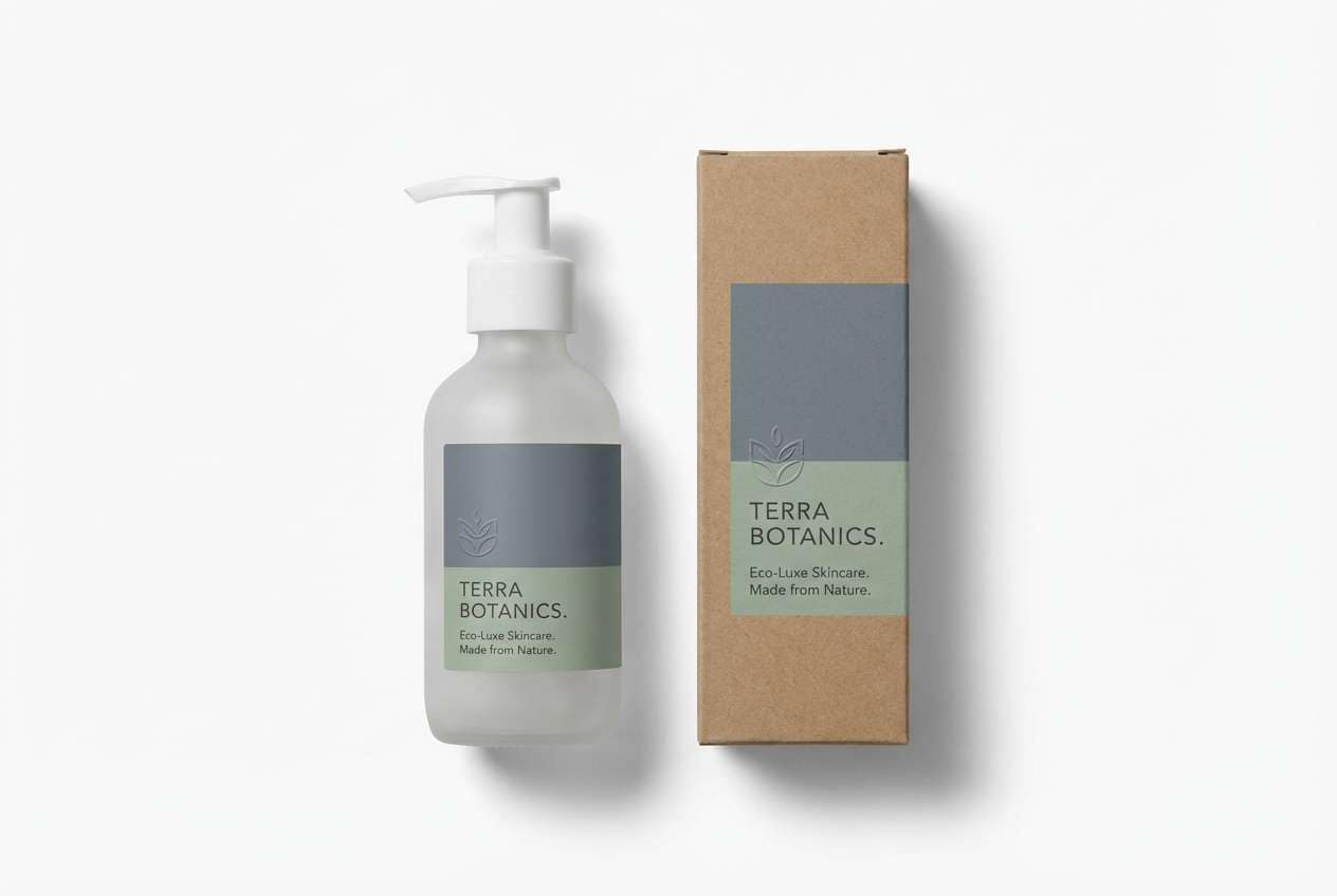 skincare packaging matte label