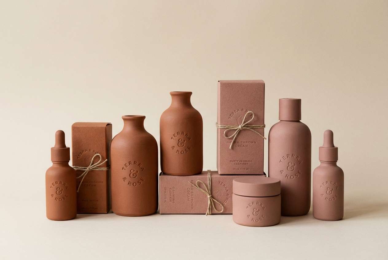 minimal skincare packaging