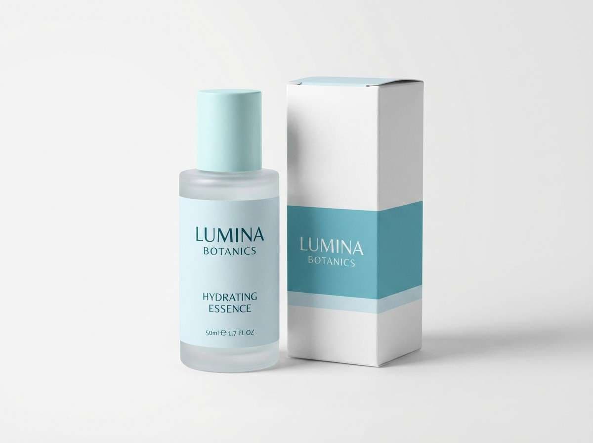 skincare packaging studio shot