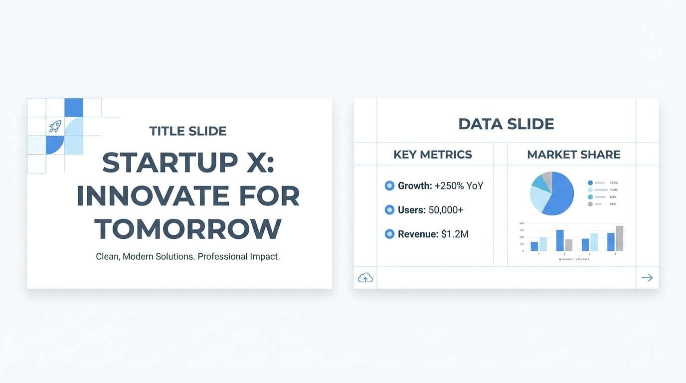 startup pitch deck slides