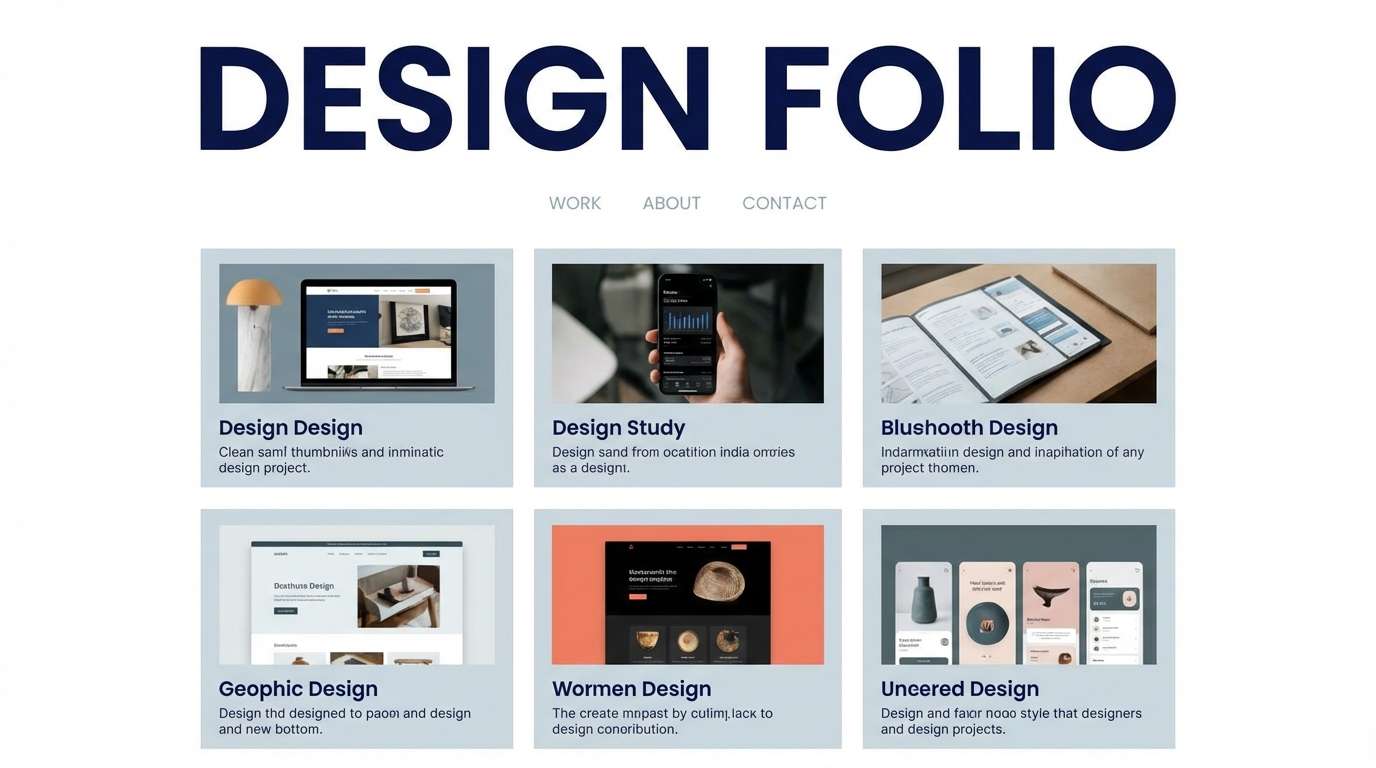 portfolio website theme layout