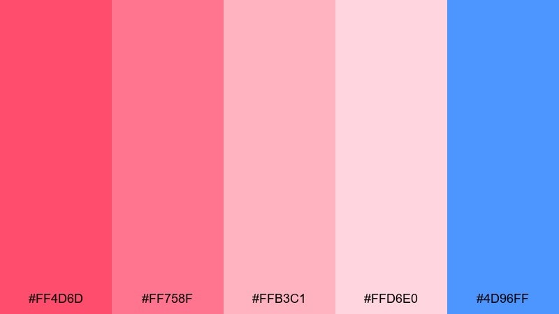 skyfire gradient color palette with hex codes