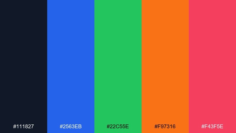 skyline neon gradient color palette with hex codes