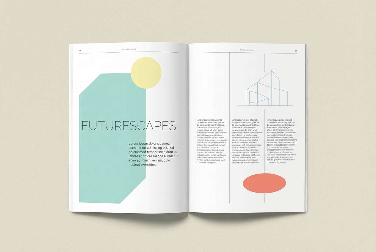 minimal editorial layout