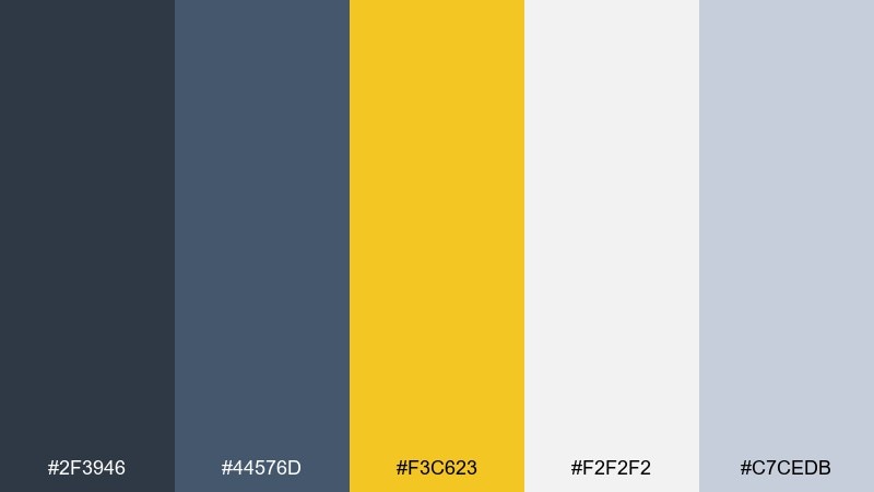 slate and saffron studio color palette with hex codes
