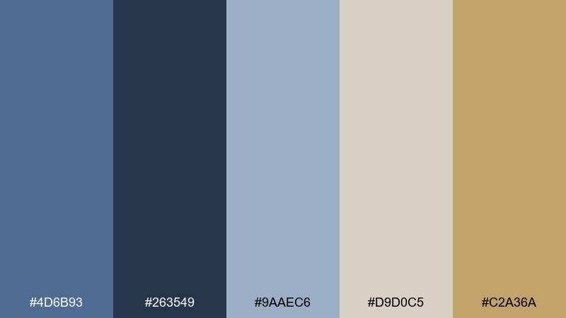 slate and sand color palette with hex codes