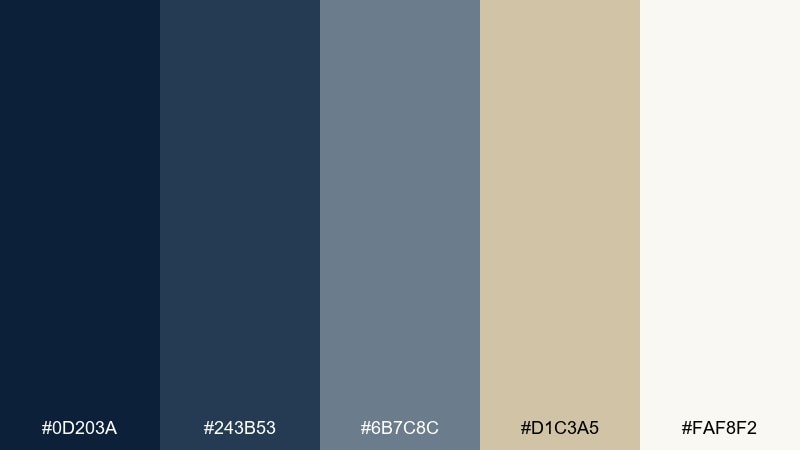 slate & sand color palette with hex codes
