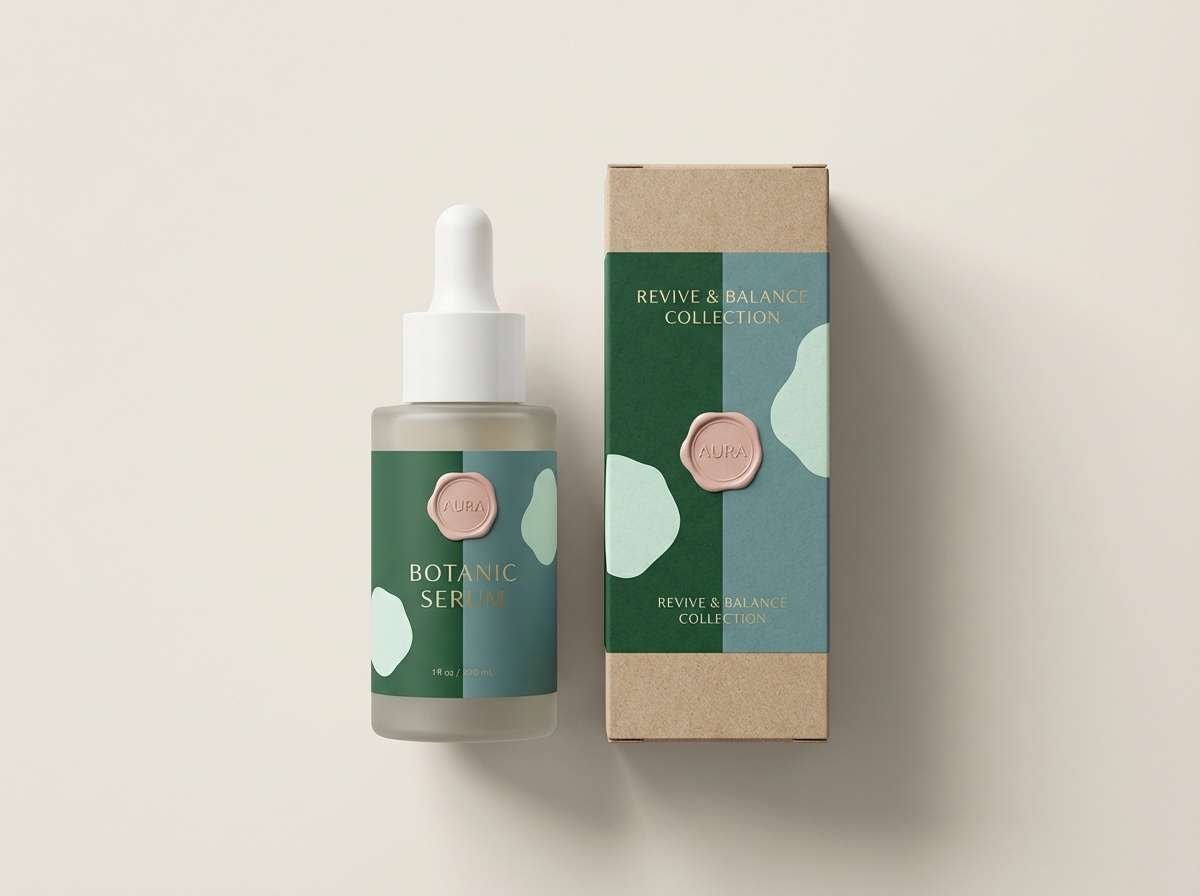 green skincare packaging