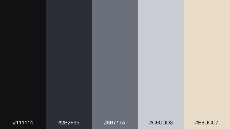 smoke and mirrors great gatsby color palette with hex codes