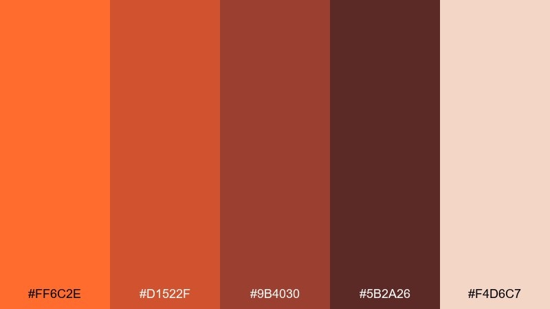 smoked paprika packaging color palette with hex codes