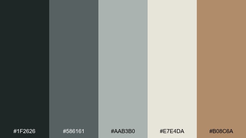smoky pearl art nouveau color palette with hex codes