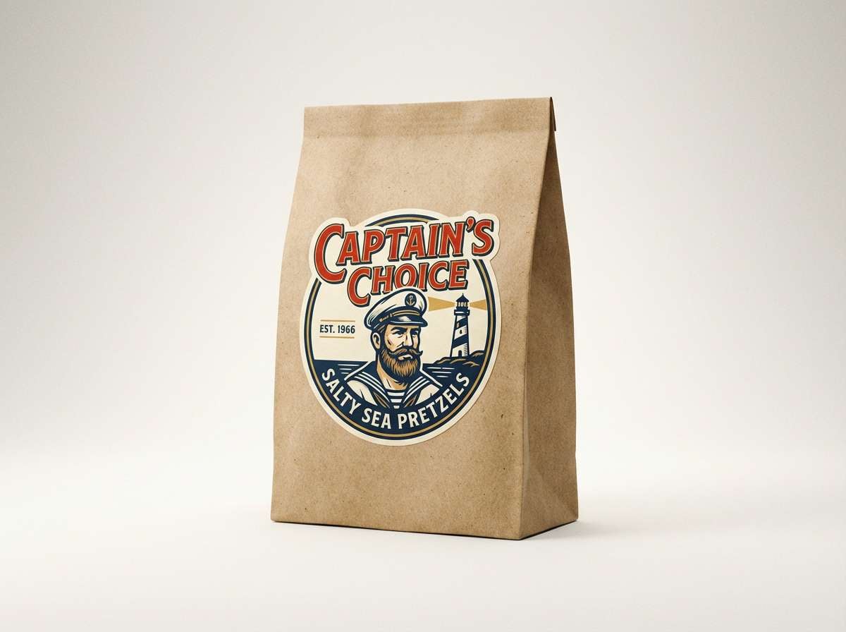 snack packaging label