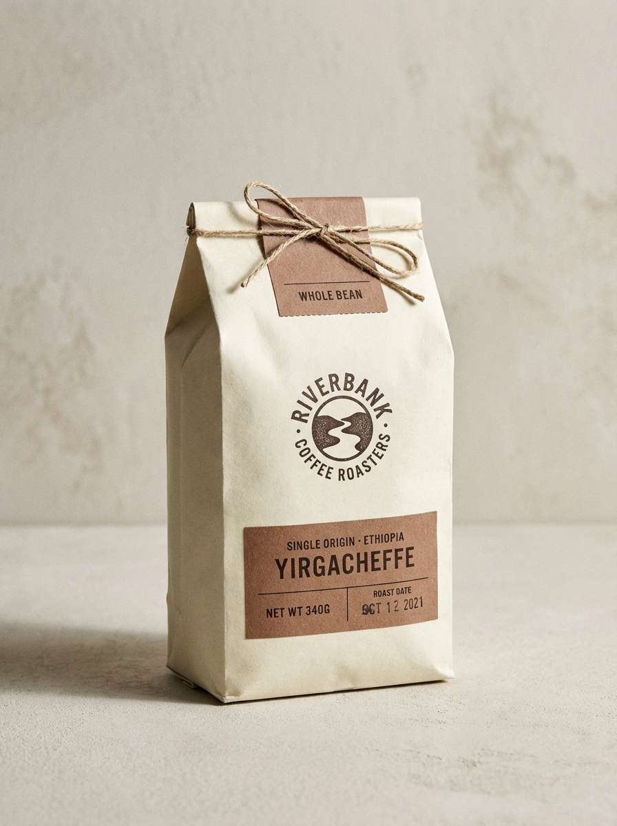 coffee bag packaging mockup