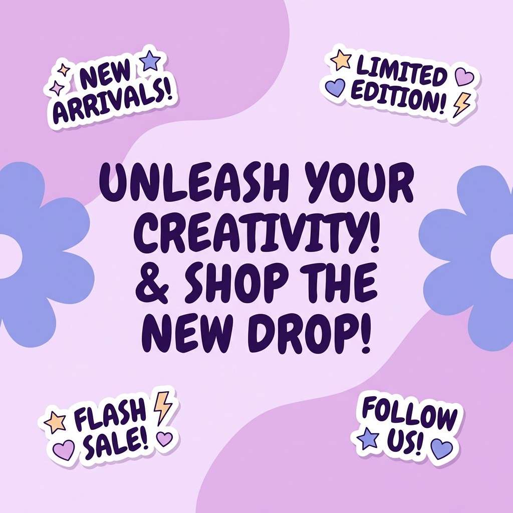 pastel promo square graphic