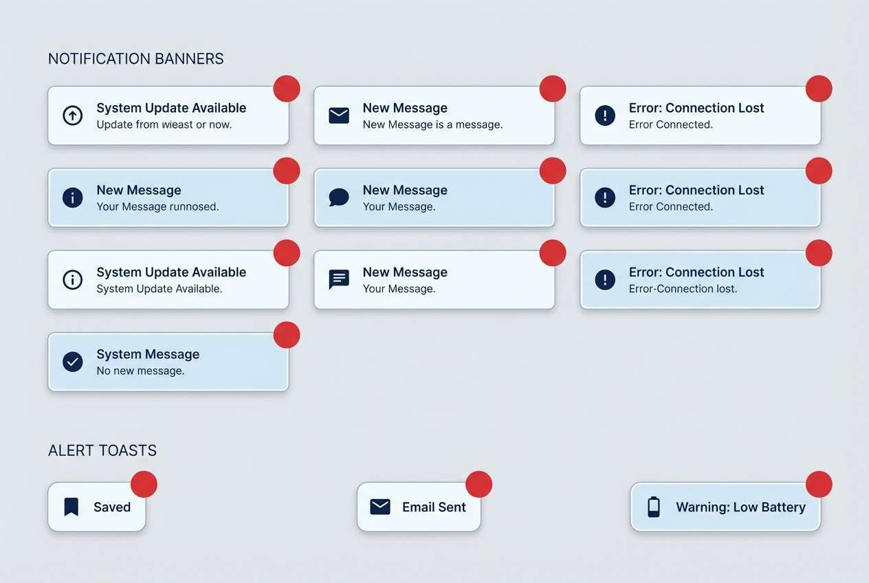 alert ui components set
