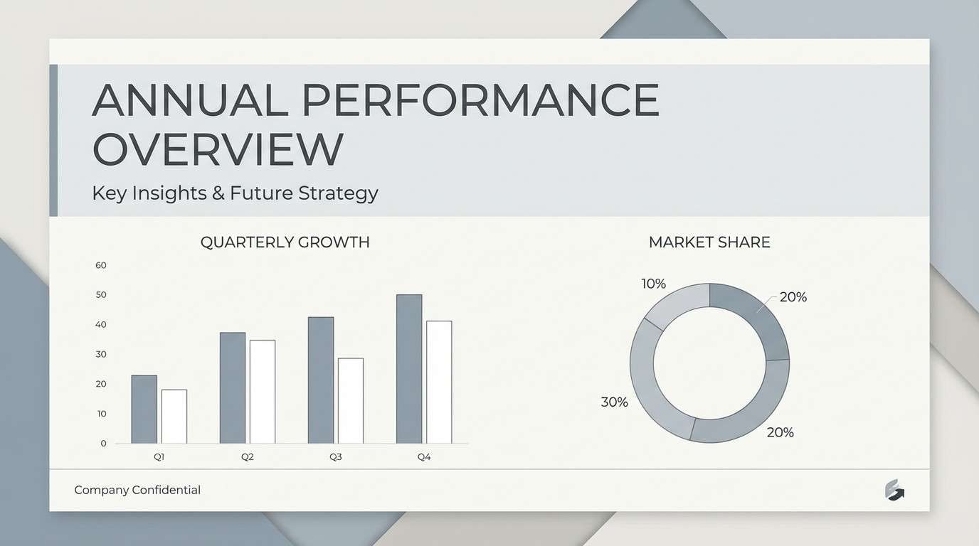 minimal presentation slide template
