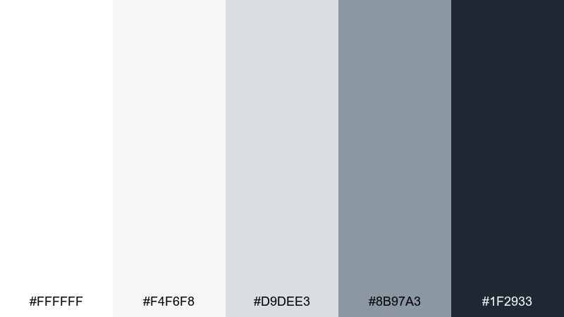 snow studio color palette with hex codes