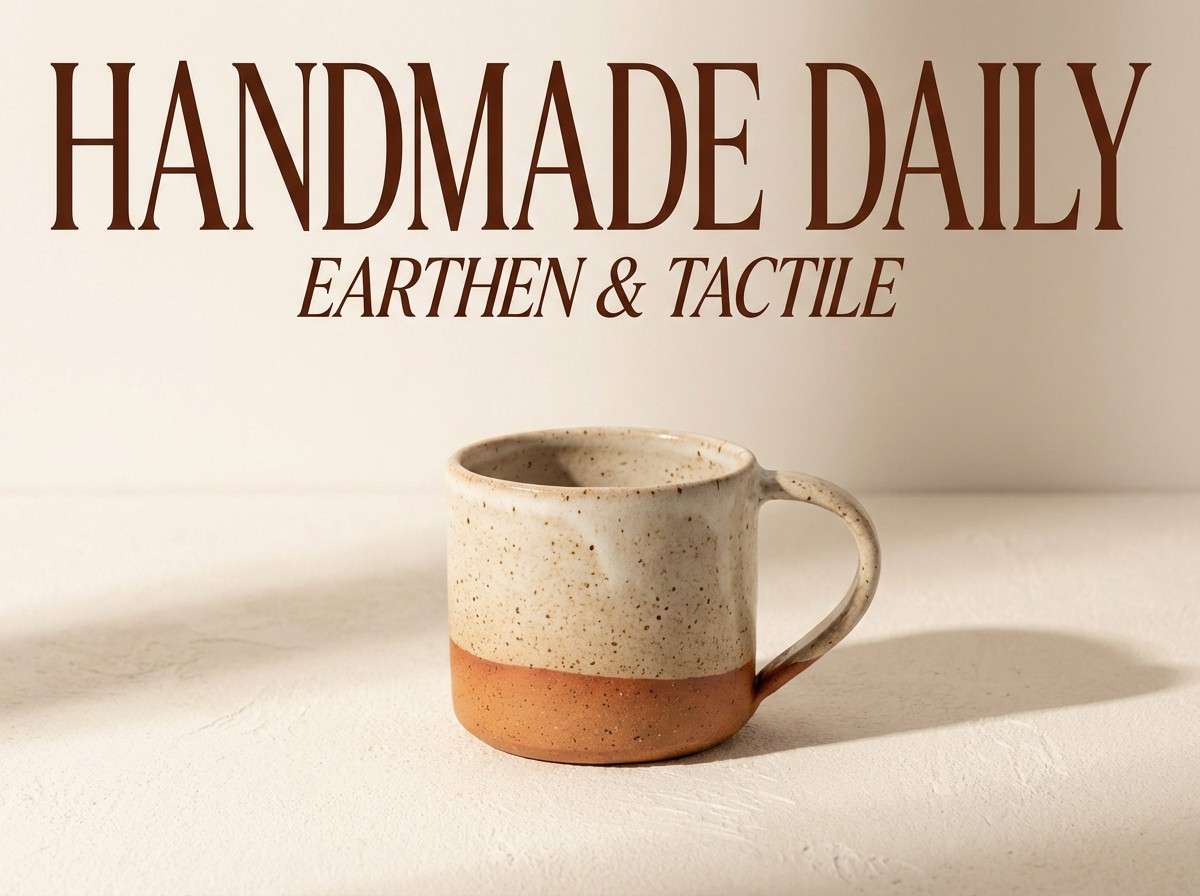 handmade ceramics product ad