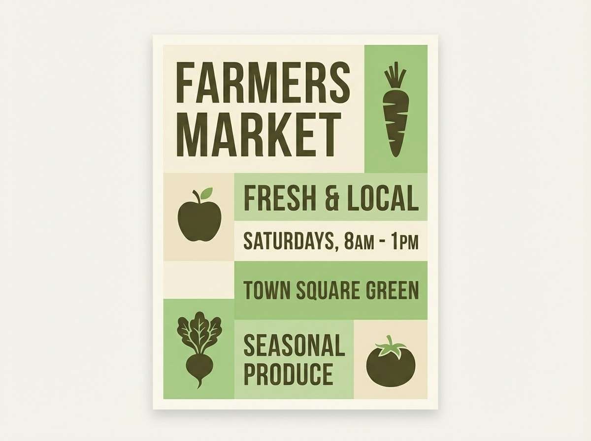 farmers market flyer