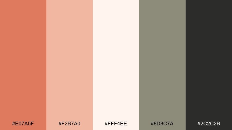 soft harvest editorial color palette with hex codes