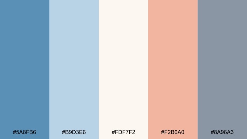 soft kids room color palette with hex codes
