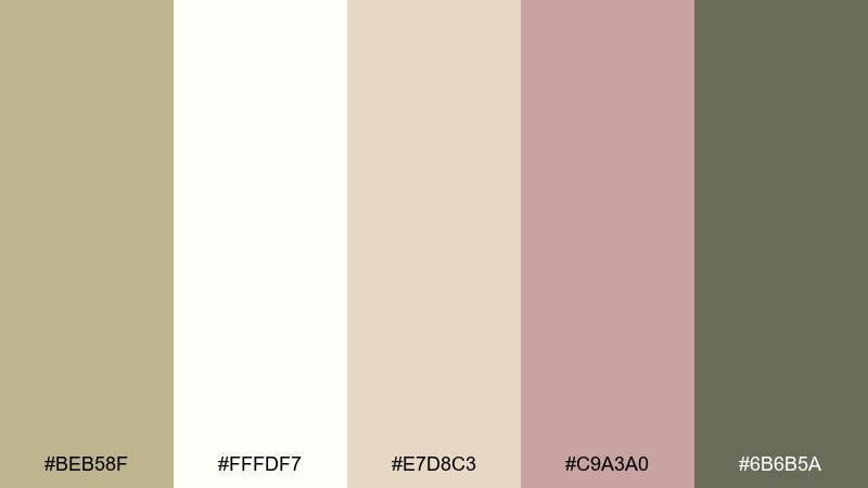 soft nursery neutral color palette with hex codes