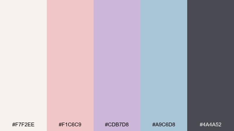 soft prism impressionist color palette with hex codes