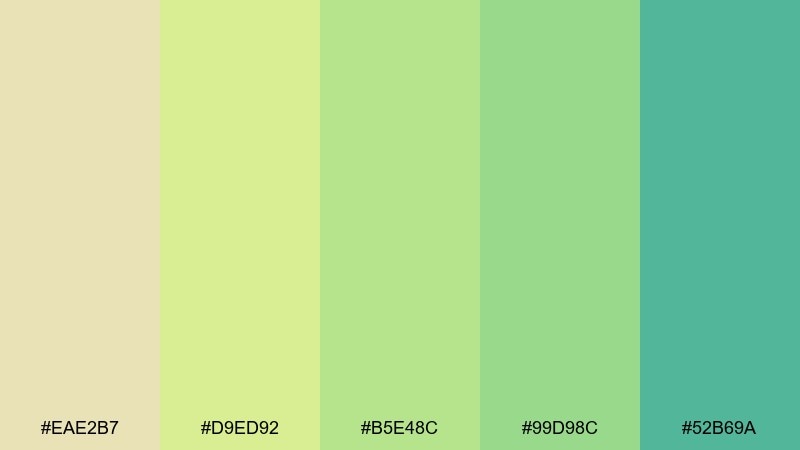 soft safari kids color palette with hex codes