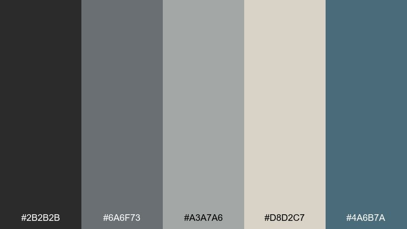 soft static color palette with hex codes