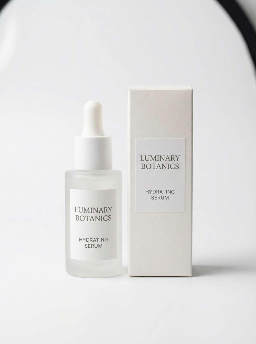 skincare packaging studio shot