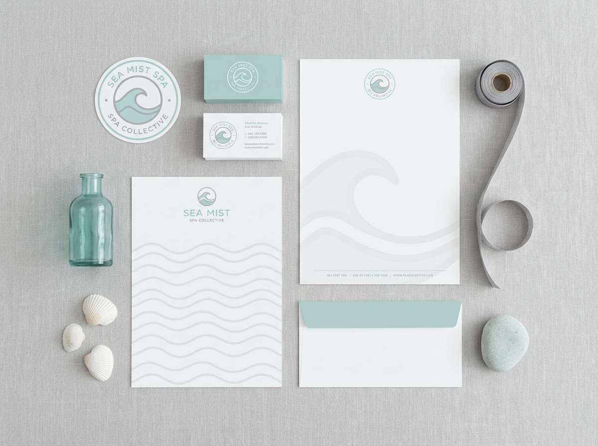 coastal spa branding