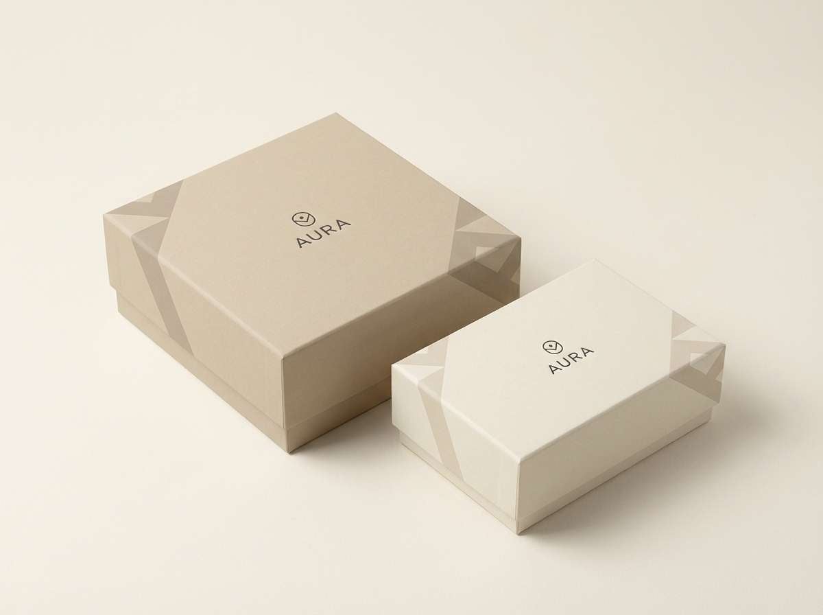 linen neutral gift box